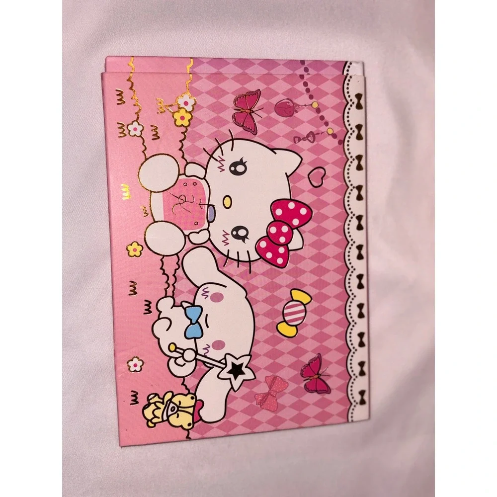 Sanrio Hello Kitty Cinnamoroll Eyeshadow Palette 6 Pan Pink Shimmer Matte blush
